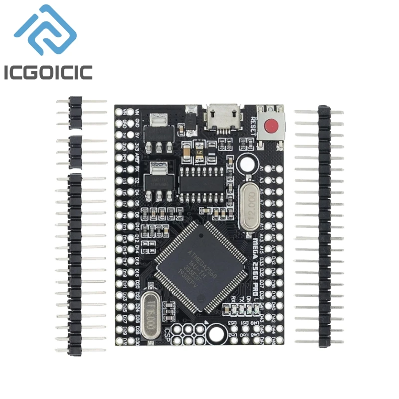 MEGA 2560 PRO Embed CH340G/ATMEGA2560-16AU Chip with male pinheaders Compatible for Arduino Mega2560