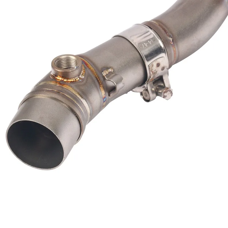 لكاواساكي نينجا 650 Z650 Z650RS 17-25 نظام العادم الكامل أنبوب عادم كاتم الصوت الأسود