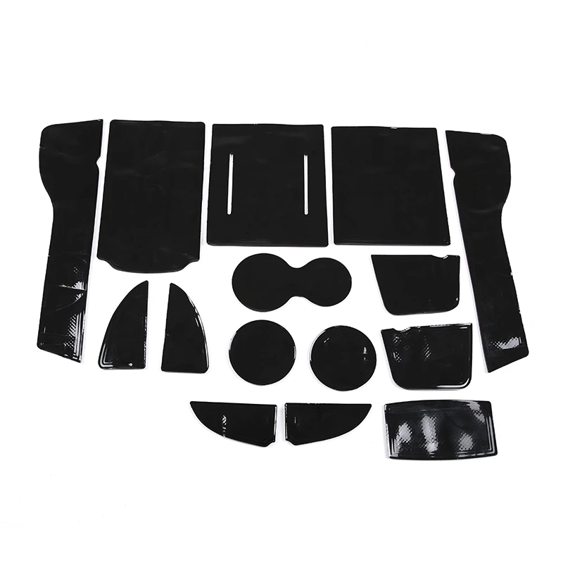 Door slot cushion storage pad Suitable For Honda Civic 22 (black and red edge) 15 piece set