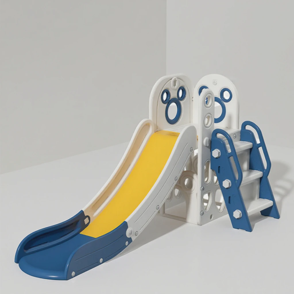 Tobogán de plástico para interiores, parque infantil barato y Popular, tobogán plegable de PE para jardín en casa, tobogán para niños pequeños