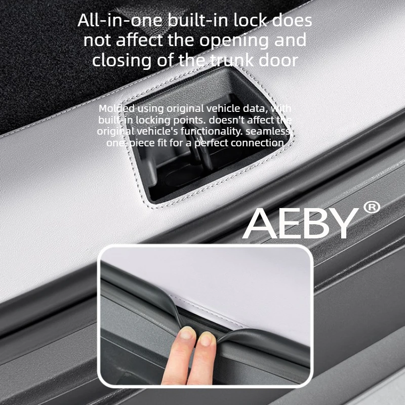 

AEBY For BYD Atto 2 Smart Driving Edition 2024-2025 Leather Rear Bumper Guard,Thickened Leather Anti-Scuff Tape,Rear Bumper