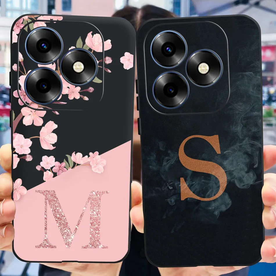 For Itel S23 Plus Case Itel S23 S23+ S681LN S665L Cute Letter Soft Silicone TPU Phone Back Cover Bumper For ItelS23 S 23 23Plus