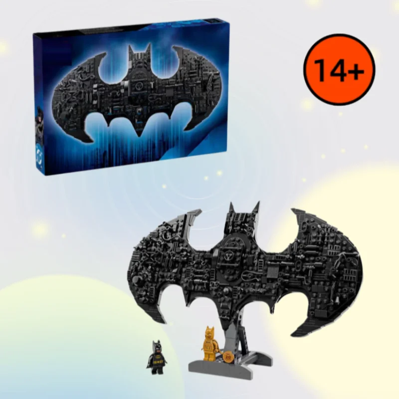 Superhelden 3D Logo Bausatz 76330 678 Teile Montage-Spielzeug DIY Praktische Wanddekoration Ideal für Erwachsene Freunde Feiertags-Party-Geschenke
