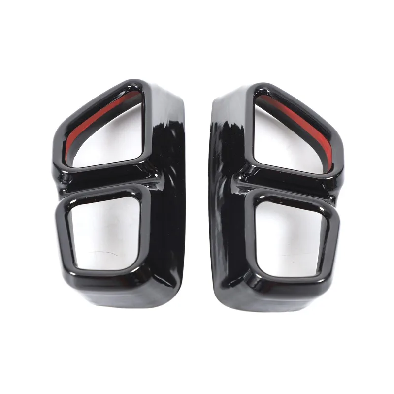 For 2018-2023 BMW 5 Series  6 Series GT （Rocket Edition） Quad Exhaust Tip Trim Frames  Stainless Steel Car  Accessories