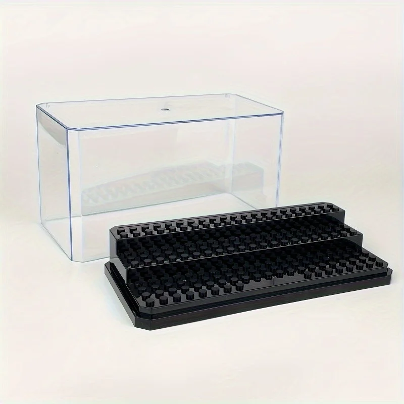 Building Block Model Display Box 3-Tier Acrylic Display Case Dustproof Storage Display Box For Miniature Statues And Models