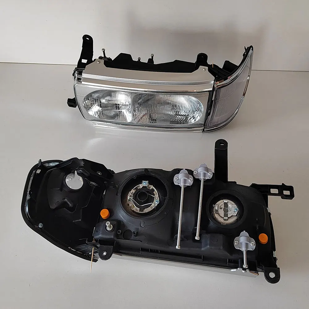 

SET Car Headlight for Toyota Land Cruiser LC80 FJ80 HDJ80 FZJ80 199-1997 Head Lamp 81110-60695 81150-60515 Pair