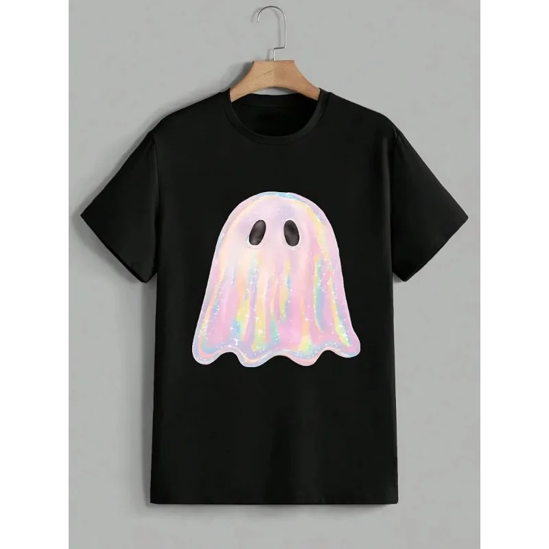 

Мужские футболки с принтом ужасов «Страшное лицо», костюмы на Хэллоуин, детская и мужская повседневная модная футболка, мужская одежда большого размера