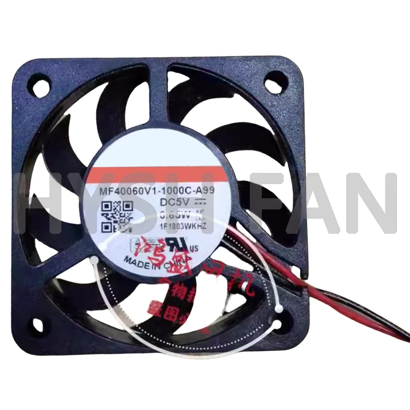 Ventilador DC ultra-fino, MF40060V1-1000C-A99, 5V, 0.65W, novo, original