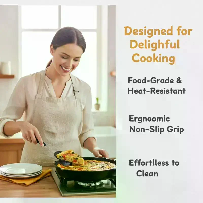 Cat Shaped Nonstick Slotted Spatula Heatproof Handle Dishwasher Safe for Frying Eggs Pancakes Kitchen Use