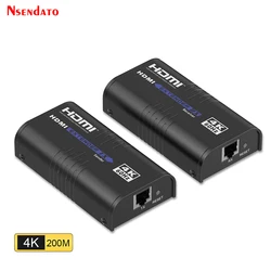 LKV473 HDMI Extender 4K 60Hz 120m Over Ethernet TCP/IP RJ45 Cat5/5e/6 Extender HDMI Video Transmitter Receiver Kit For STB PS3