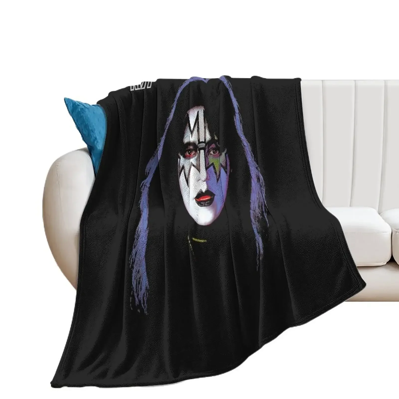 

Ace frehley Throw Blanket Travel Hairy Luxury Throw Multi-Purpose Blankets