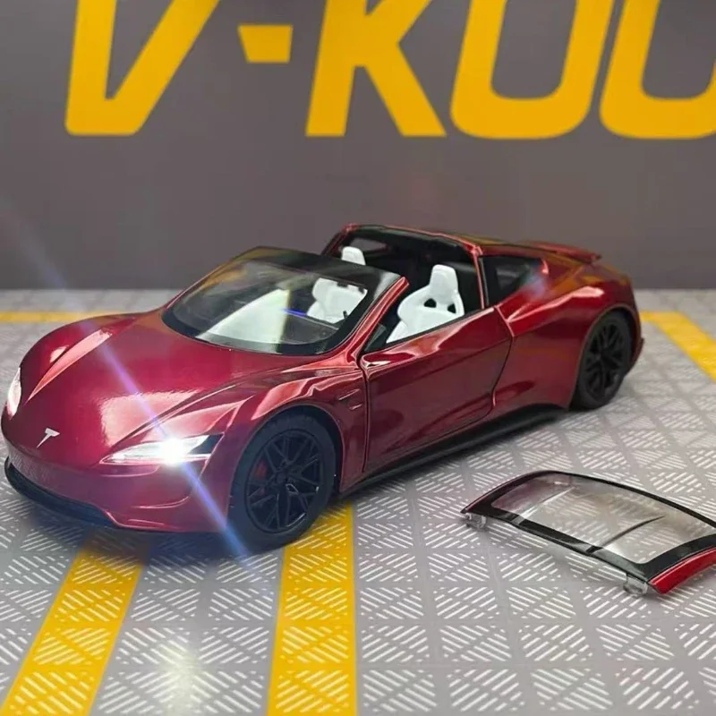 

1:24 Roadster Alloy Toy Car Model Diecasts Metal Supercar with Light and Sound Vehicle Toy for Children Gift Collectible