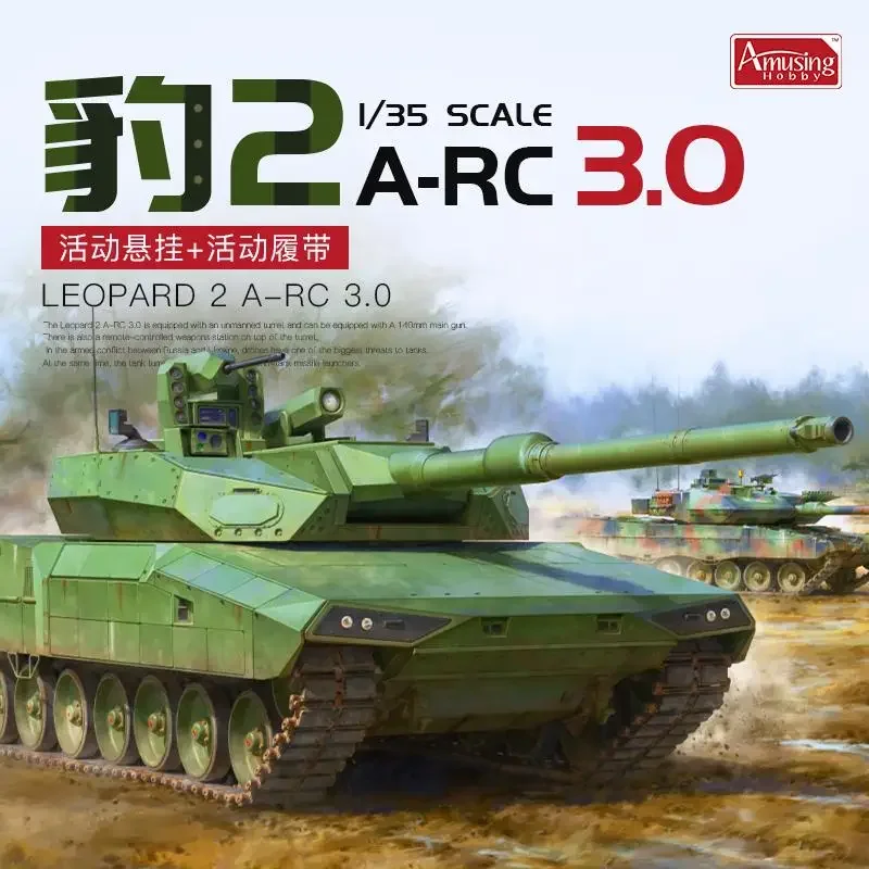 

35A062 Leopard 2 A-RC 3.0 4th Generation MBT TANK ModelBy Amusing Model Hobby Scale 1/35