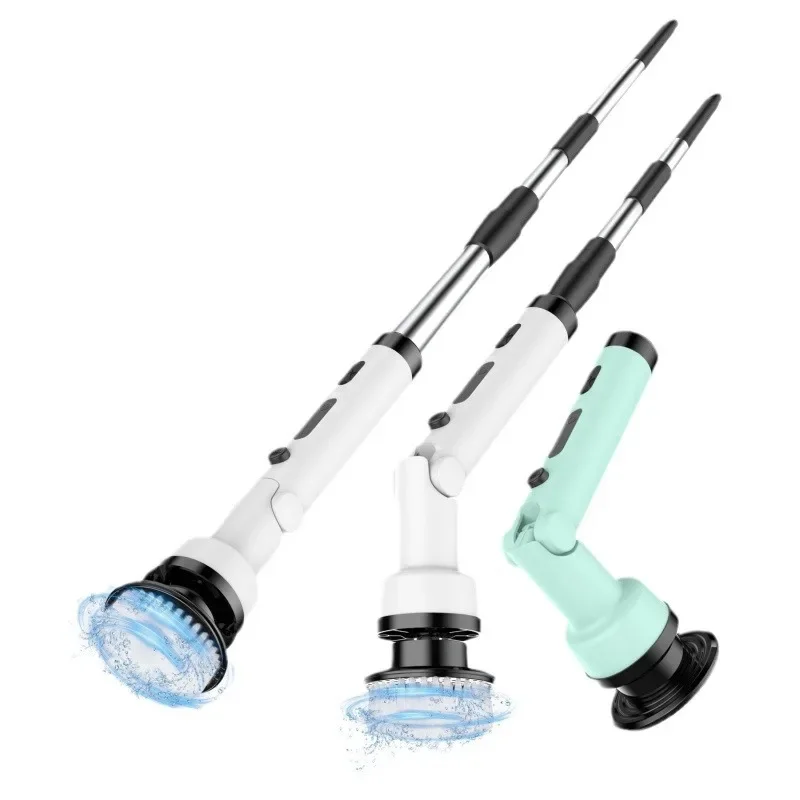 Long-Handle Multi-function Kitchen Cleaning Brush sets Home bathroom Scalable Cleaning Tool Electric Cleaning toilet Brush