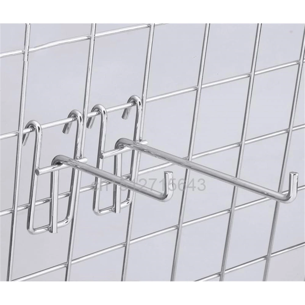 Gridwall Hook Mat Hook Shelf Hanger Pegs Plating Hardware Shelf Mount Bracket Display Hook Organizer Single Hook For Wire Mesh