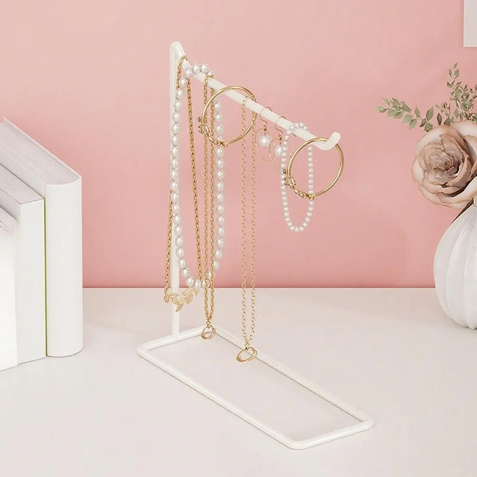 Jewelry Display Stand Simple Versatile Trinkets Hanger for Pendants Earrings Necklaces Bracelets Acrylic Organizer Holder