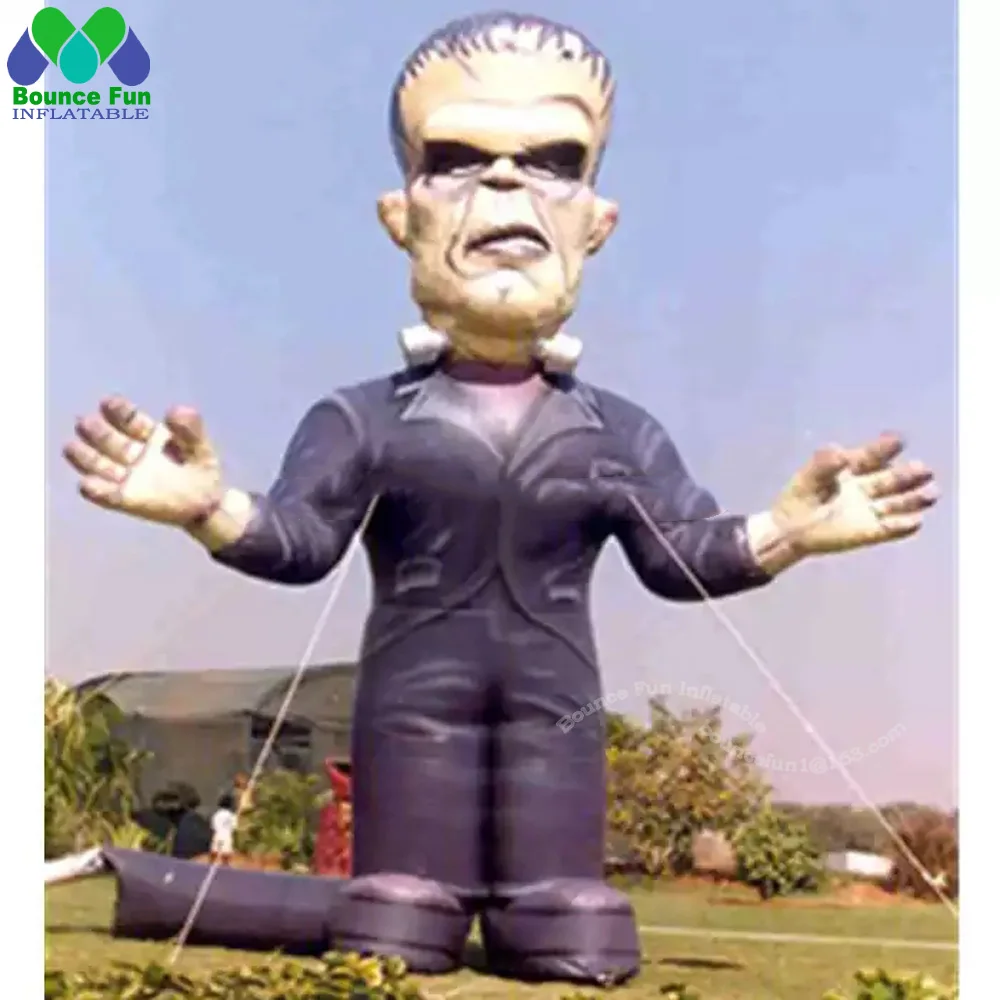 

3-8m Giant Outdoor Inflatable Zombie Customized 20ft Event Cartoon Character For Halloween Decoration