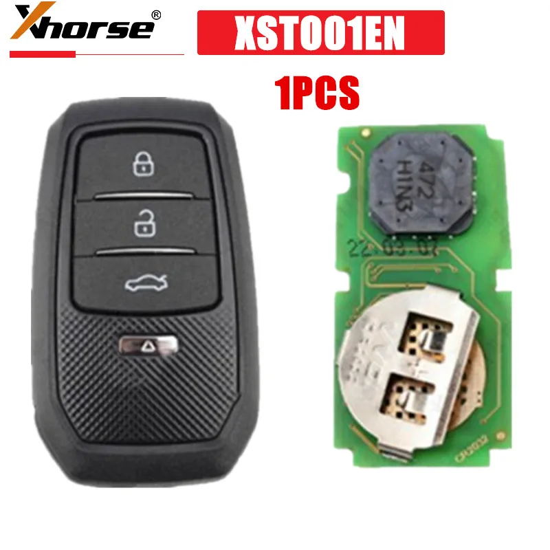 1PCS/LOT Xhorse XSTO01EN TOY.T for Toyota XM38 Smart Key with Key Shell Support 4D 8A 4A