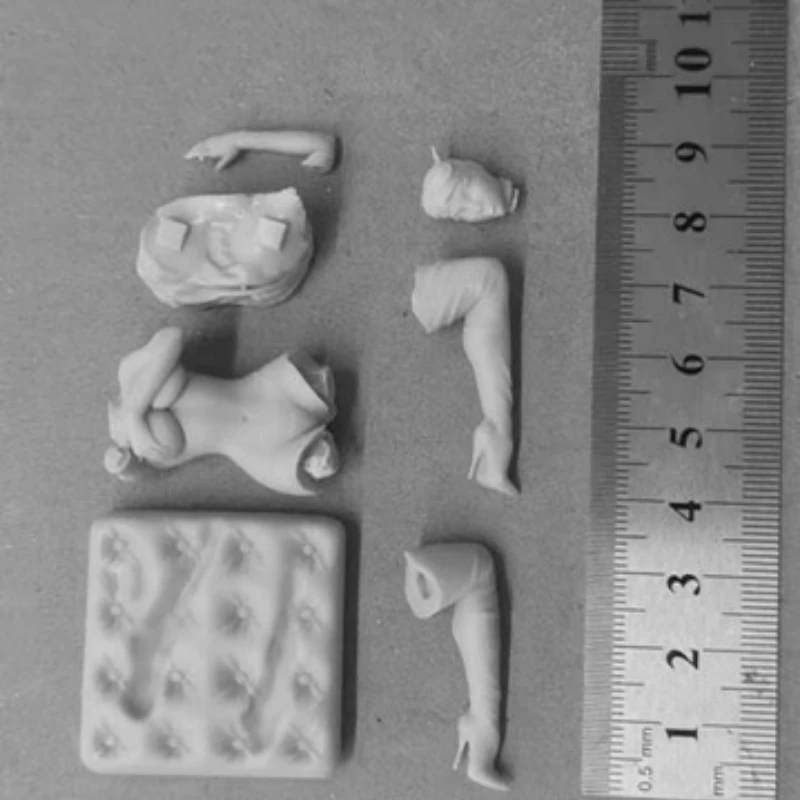 إغواء فتاة الراتنج الشكل 1/24 مقياس 75 مللي متر الارتفاع العمودي تجميع أطقم منمذجة الديوراما المفككة وتمثال غير مصبوغ اللعب