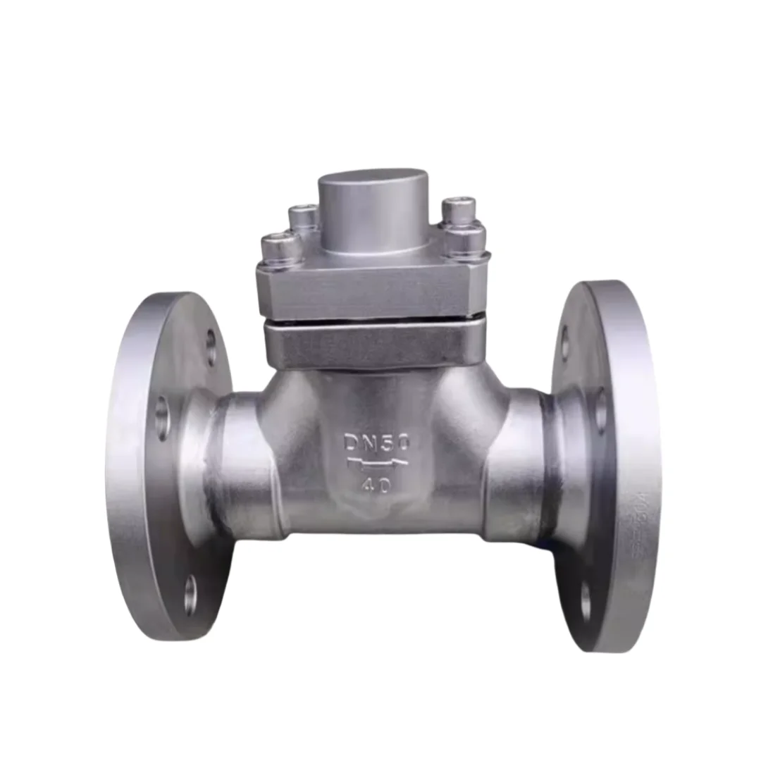 DN80 PN16 Low-Temperature High Pressure Manual Oil Integral Check Valve CF8 Body ISO Certified