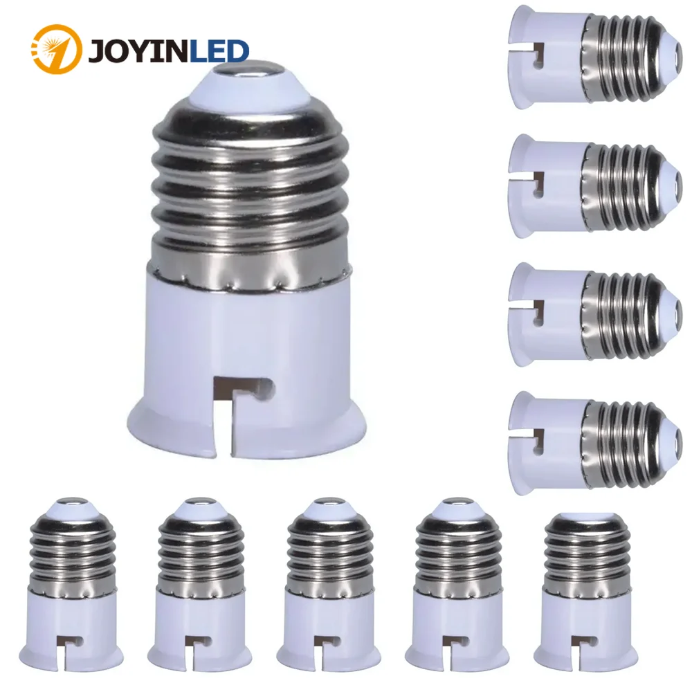JOYINLED 10PCS E27 To B22 Conversion Headlight Mount Mount To Large Screw E27 Adapter LED Lamp Socket Accessories Converter