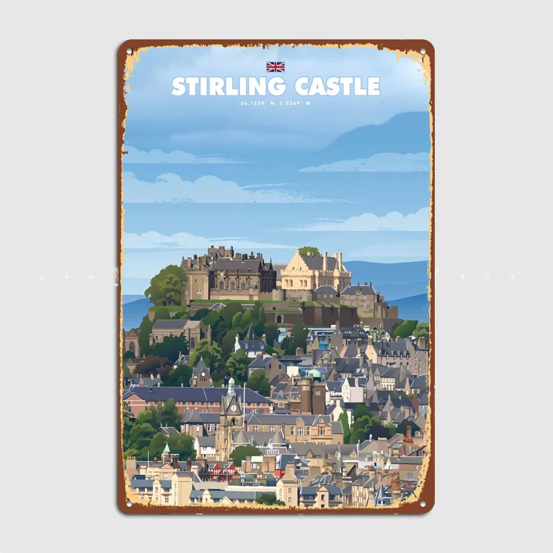 Stirling Castle Scotland Metal Custom Sign Living Room Wall Indoor Decor Room Decoration Bedroom Posters Home Decor