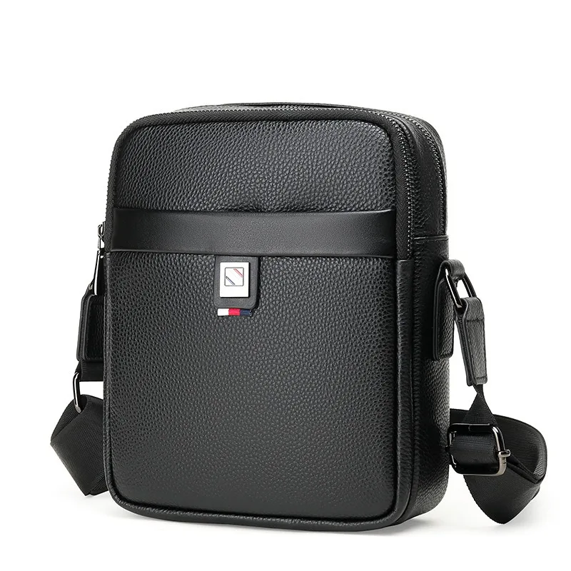 

Мужская сумка через плечо из натуральной кожи, деловые винтажные сумки, большая сумка через плечо для мужчин, 2024, роскошная дизайнерская мужская сумка-мессенджер