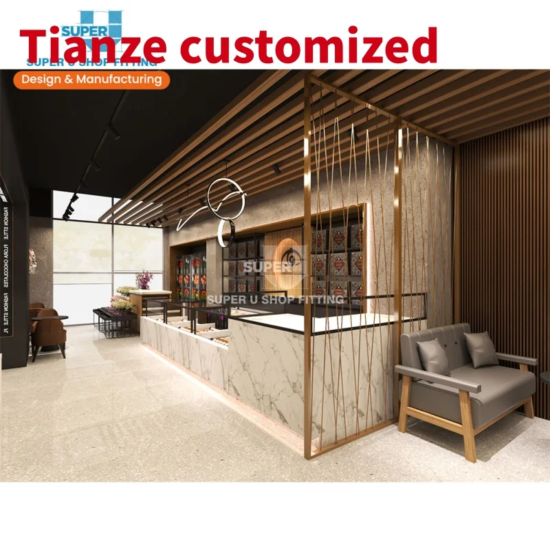 (customized)Modern Coffee Shop Designs Ideas Cafe Display Solution Showcase Popular Store Decoration Coffee Shop