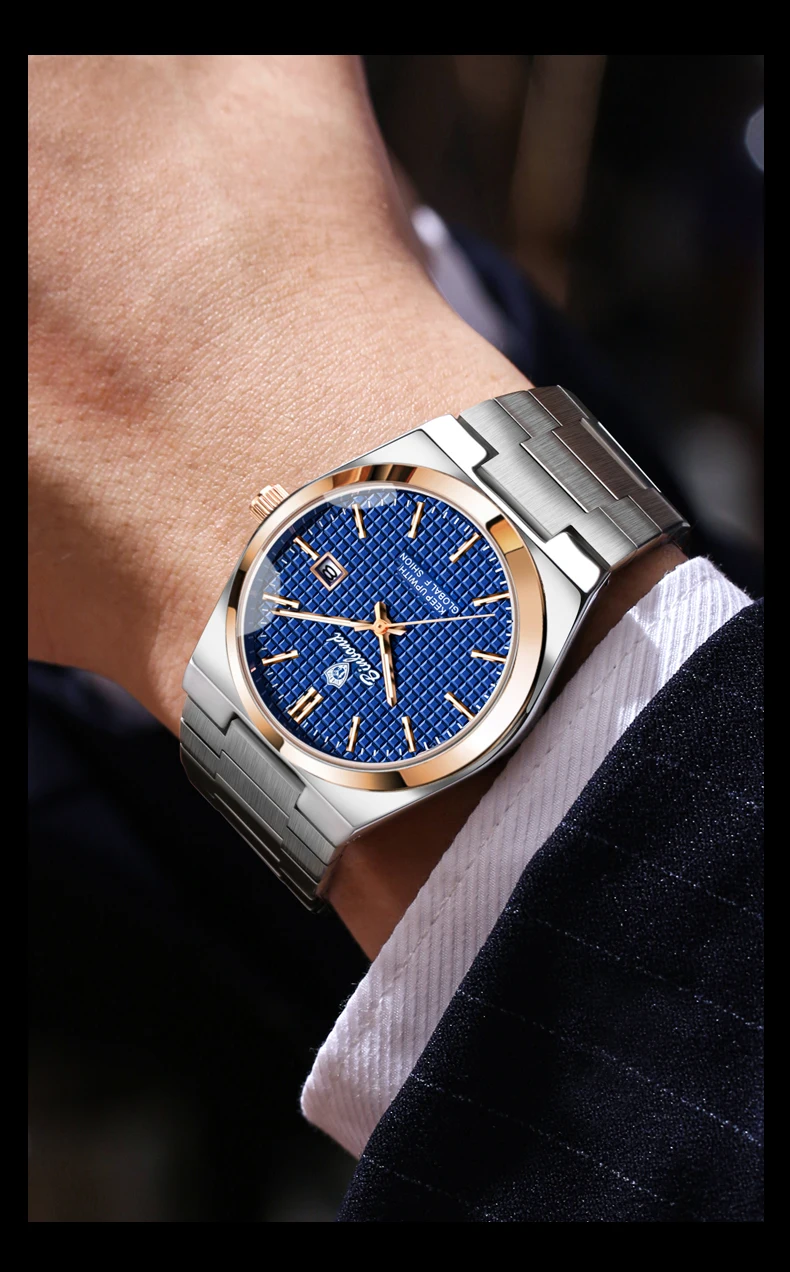 Luxury Watch for Men Waterproof Luminous Man Wristwatch Stainless Steel Quartz Men\'s Watches