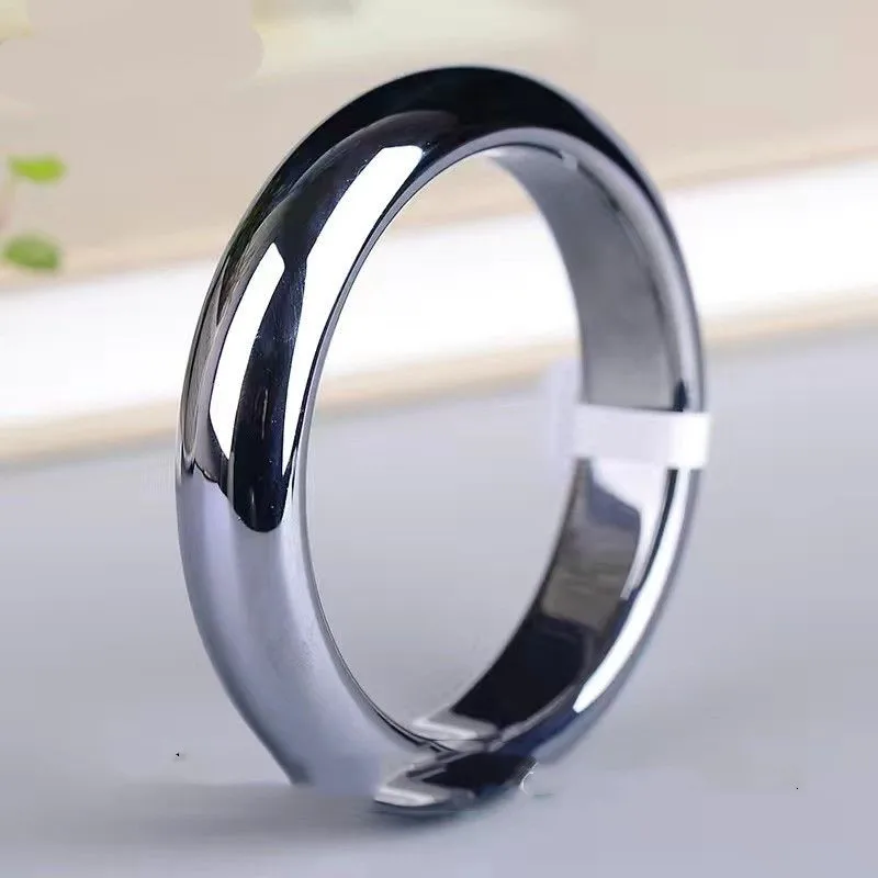 New Natural Terahertz Energy Stone Bracelet Polysilicon Ore Fashion Versatile Bracelet Jewelry