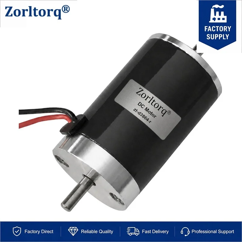 Compact Size High Performance 12V 24V Brushed DC Motor 2000-6000RPM Low Noise Pure Copper Winding Motor for Efficient Operations