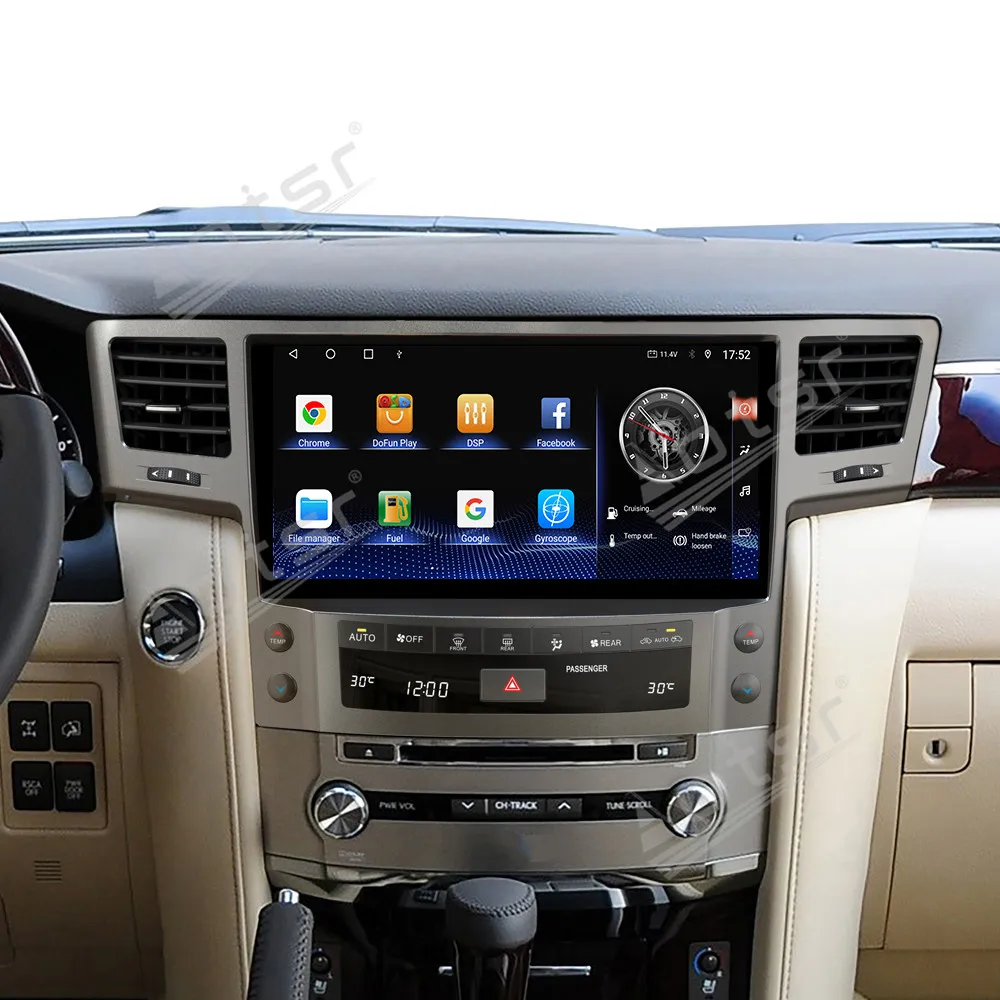 Radio samochodowe z Androidem 13, ekran dotykowy 12,5 cala, CarPlay, do Lexusa LX570 2008-2015, odtwarzacz multimedialny, nawigacja GPS, jednostka główna, DSP, BT