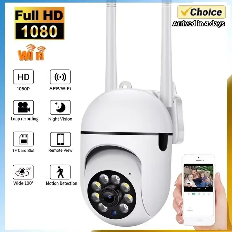 1080p ptz wifi ip kamera audio cctv überwachung 4x zoom nacht voll farbig drahtlos wasserdicht h.264 audio sicherheit