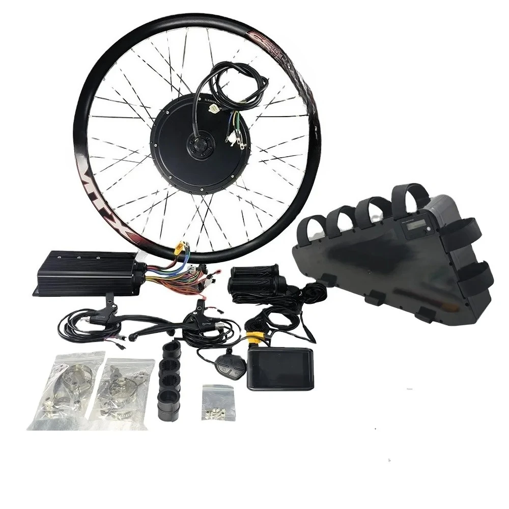 

48V 52V 60V 72v 2000W 3000W 5000W electric bicycle conversion kit with Ebike lithium battery 20AH 25AH 30AH 35AH
