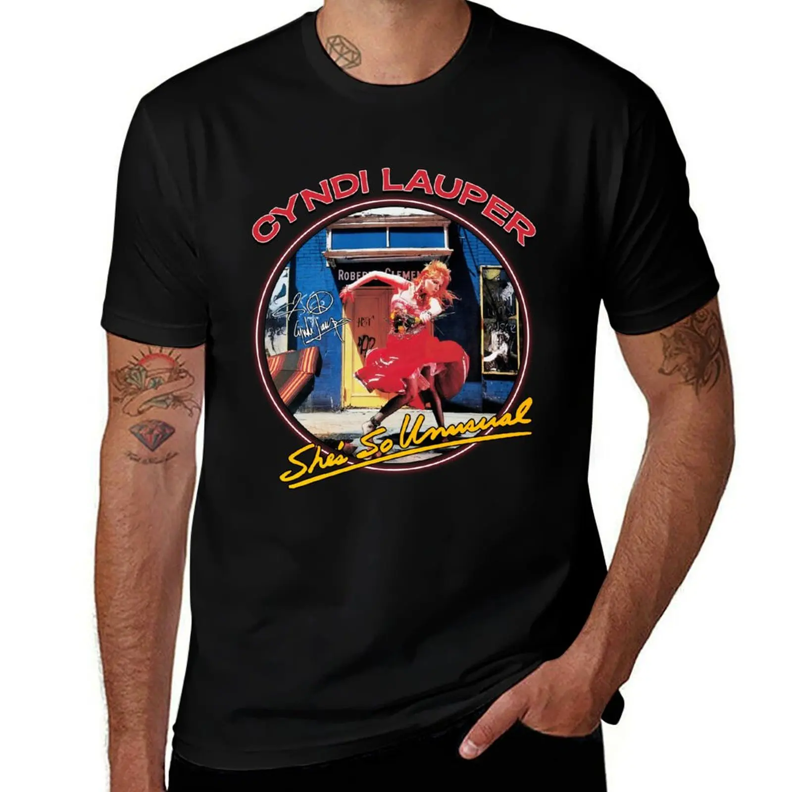 Cyndi Lauper She's So Unusual T-Shirt vintage anime shirt oversized t shirt mens graphic t-shirts anime