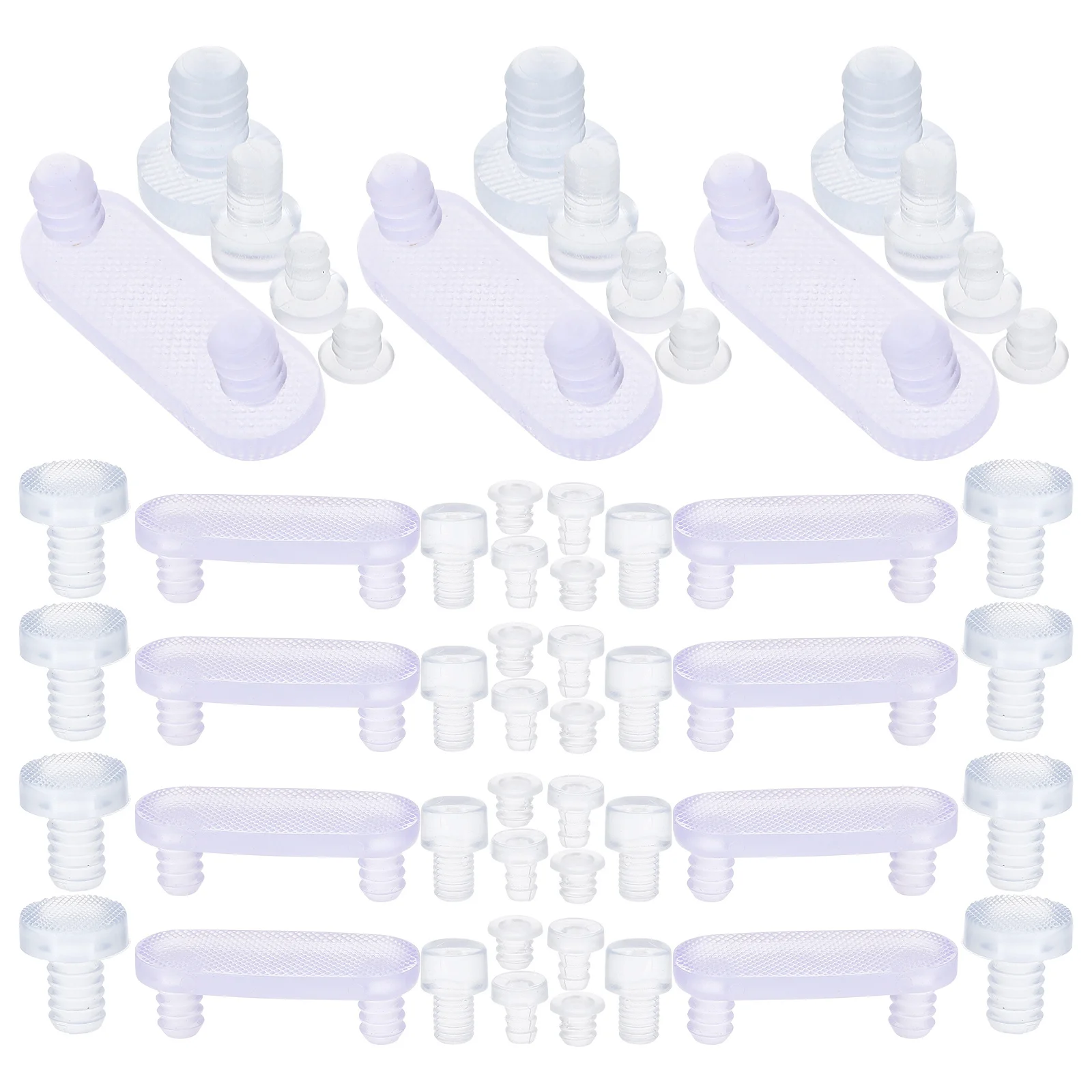 

150Pcs Clear Embedded Stem Anti Collision Bumpers Cabinet Door Bumpers Transparent Furniture Protective Pads Clear Bumper Pads