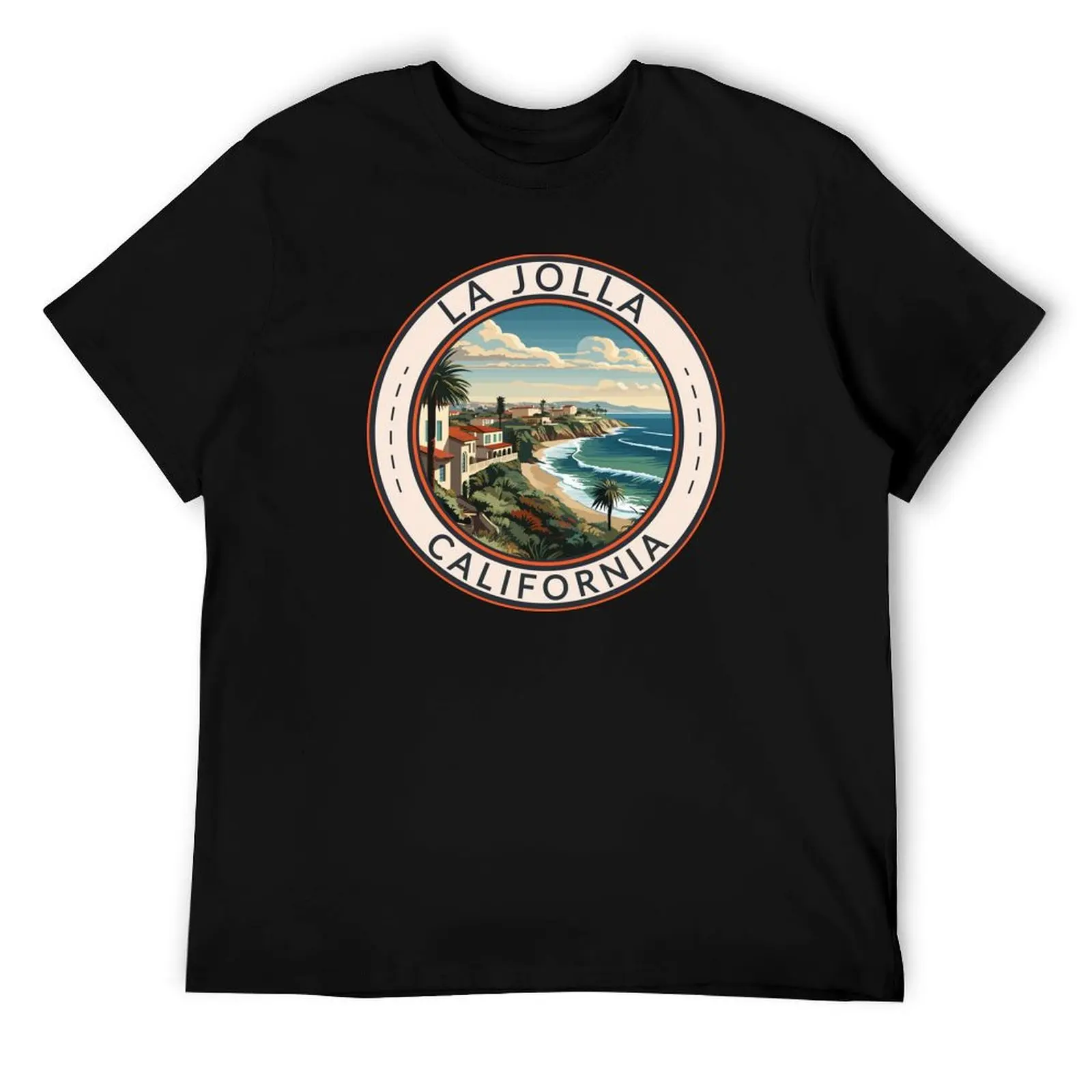 

La Jolla California Travel Art Badge T-Shirt t shirt for man t shirts with prints T-Shirt