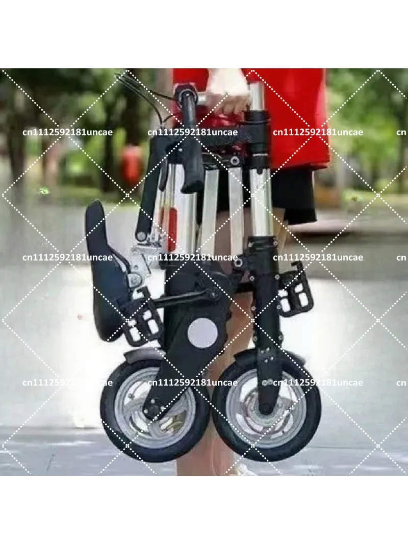 Compact 8 Inch Mini Folding Bike Lightweight Manual Pedal Cycle for Urban Commuting Daily Use