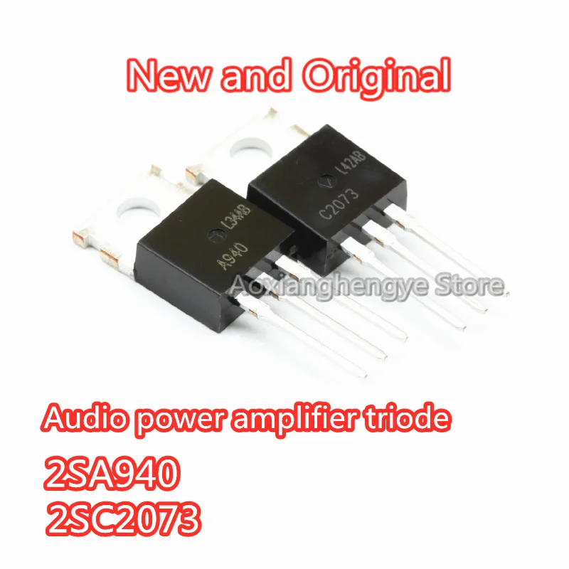 5PCS 2SA940 2SC2073 A940 C2073 TO-220 PNP NPN 150V 1.5A 25W Audio power amplifier triode