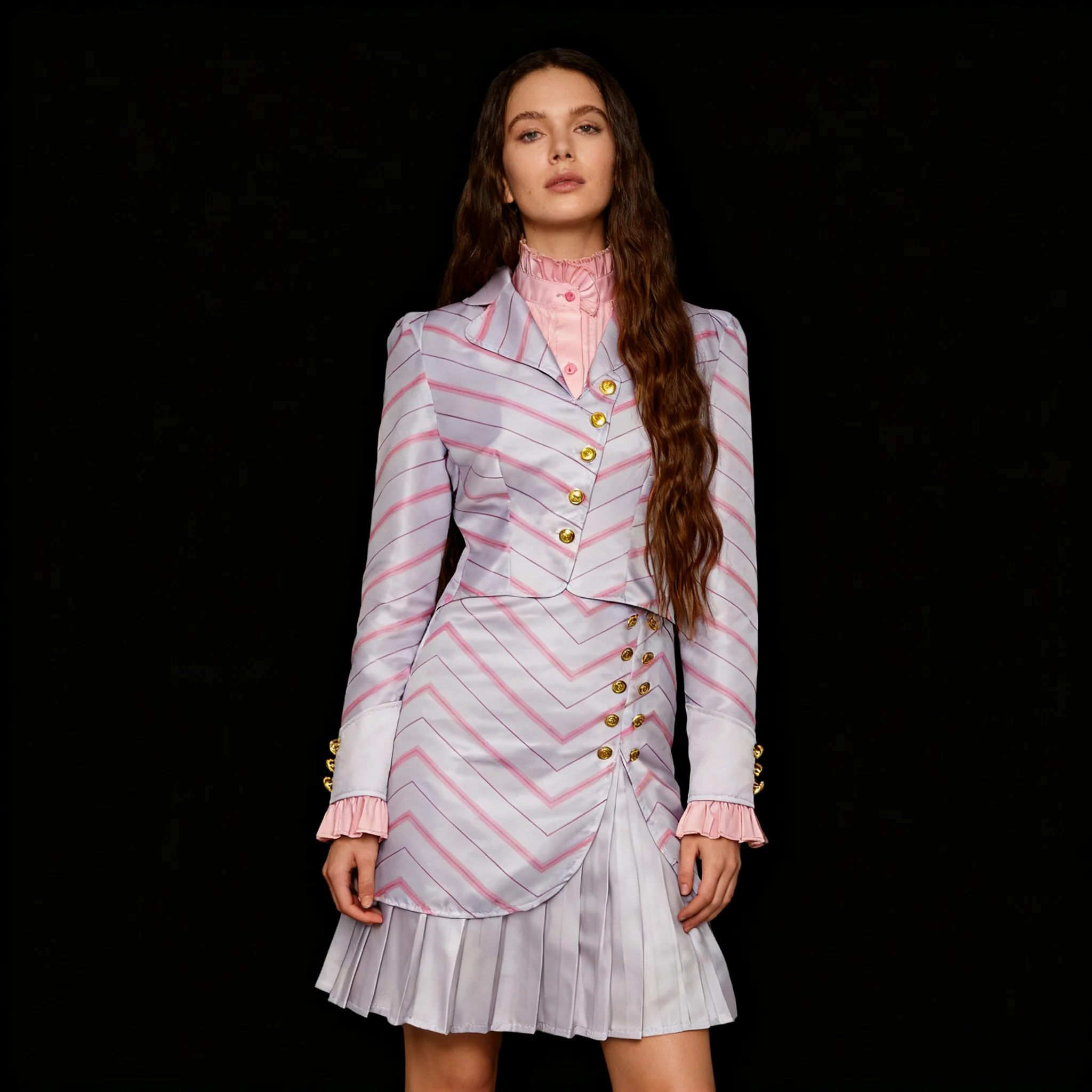 

Magic Witch Glinda Wizard Elphaba Madame Morrible Cosplay Costume Performance Dress Long Sleeve Outfit for Halloween Part