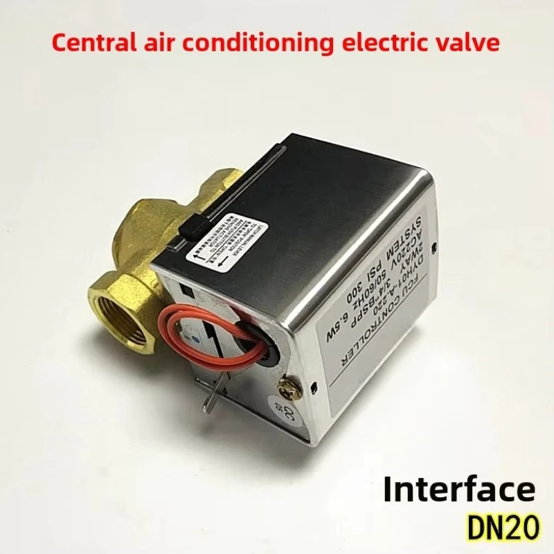 Electric 2-Way Motorized Valve Actuator for Central AC – DN20 (3/4