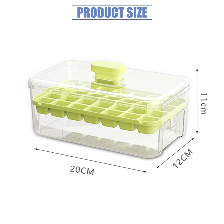 Moldes para cubitos de hielo a presión, caja de hielo para el hogar, modelo fácil de quitar, congelación, whisky, cóctel, herramientas