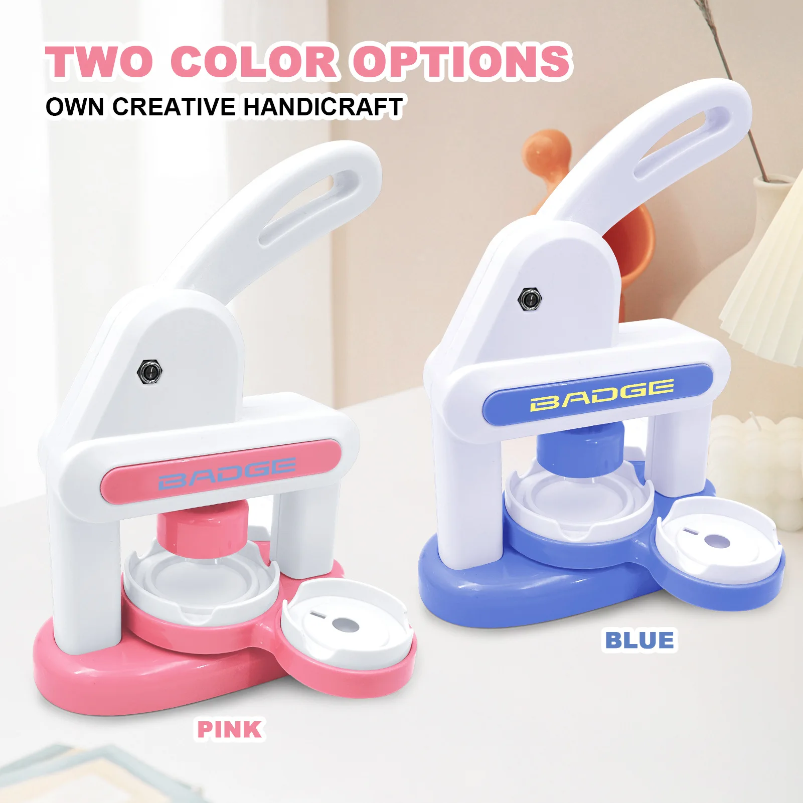 

Badge Machine Manual Badge Machine 3-in-1 Children's Badge Machine Homemade Refrigerator Sticker DIY Toy