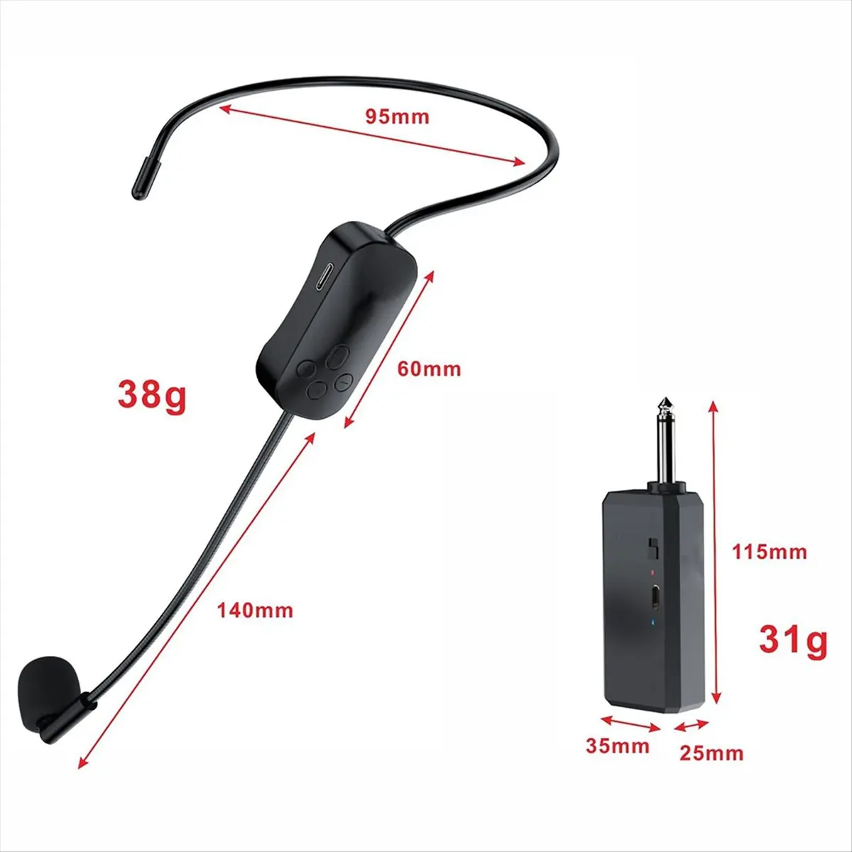 【ELEVATE LIFE】Wireless Microphone Headset Microphone Tour Guide Teaching Little Bee Loudspeaker Audio Universal Noise Reduction