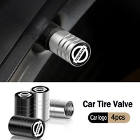 4Pcs Car Wheel Tire Valve Stem Caps Dust Cover Auto Accessories For Nissan Qashqai Versa Leaf Sentra Pulsar Xterra X-trail Teana