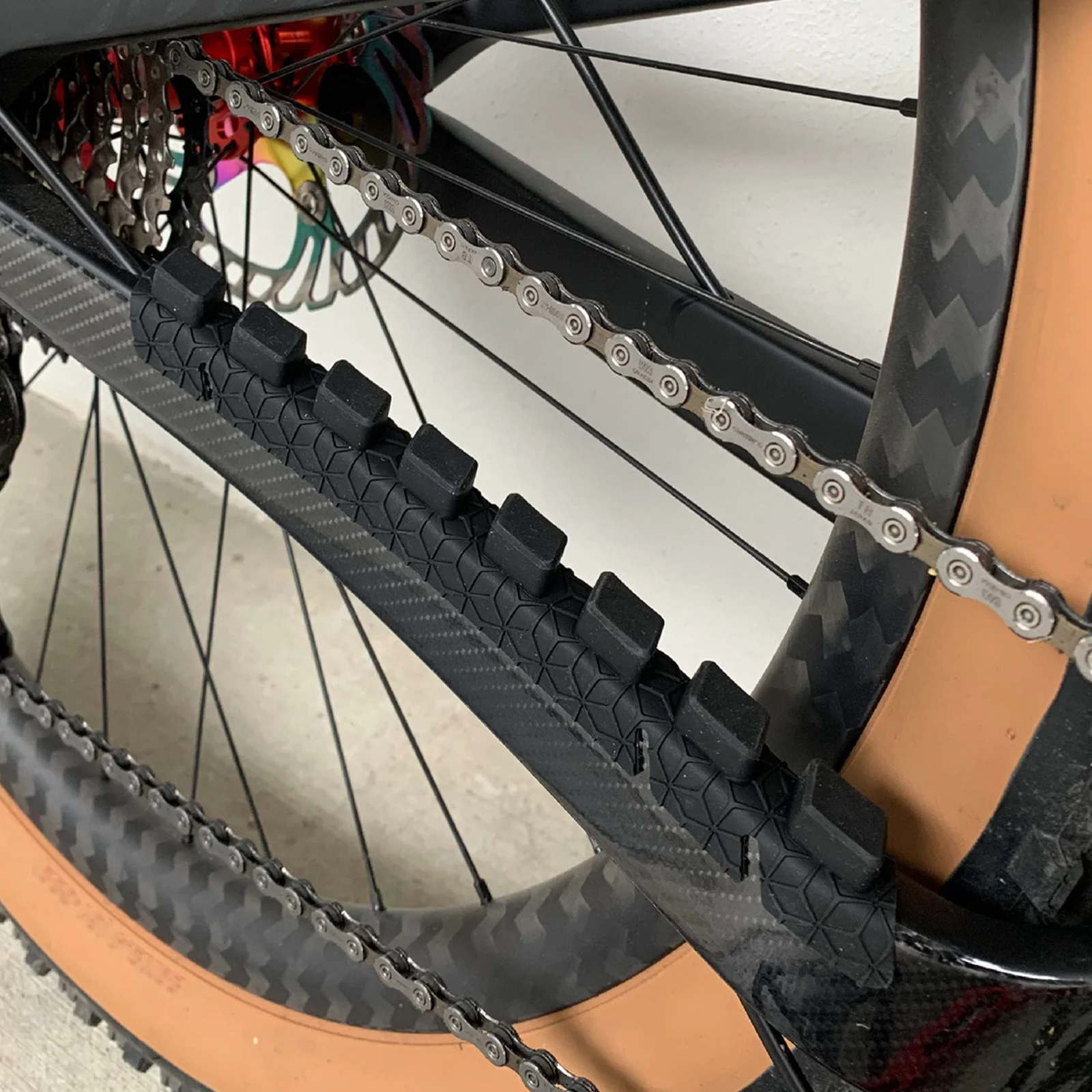 

Silicone Bike Chain Stay Protector Uv Resistant Sandproof Frame Guard Sticker For Mountain Road Bikes Cycling