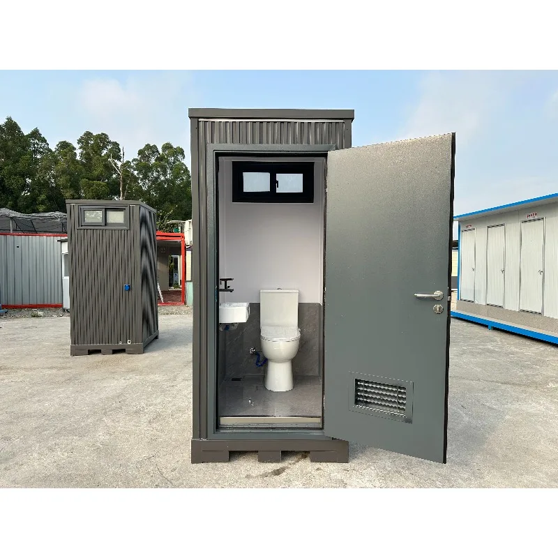 Luxury Portable Toilet Restroom Cabin Double Room for Events Worksites Public Parks Camping RV Areas VIP Outdoor Use