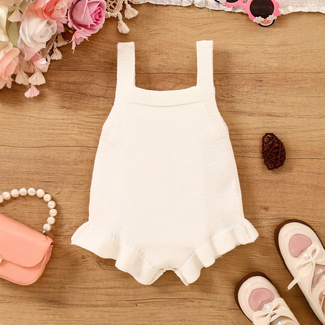 Baby Knited Bodysuit One Piece Spring Infants Children Girls Gifts Clothes NewBorn Ropa Bebe Romper Strawberry Climbing Suit