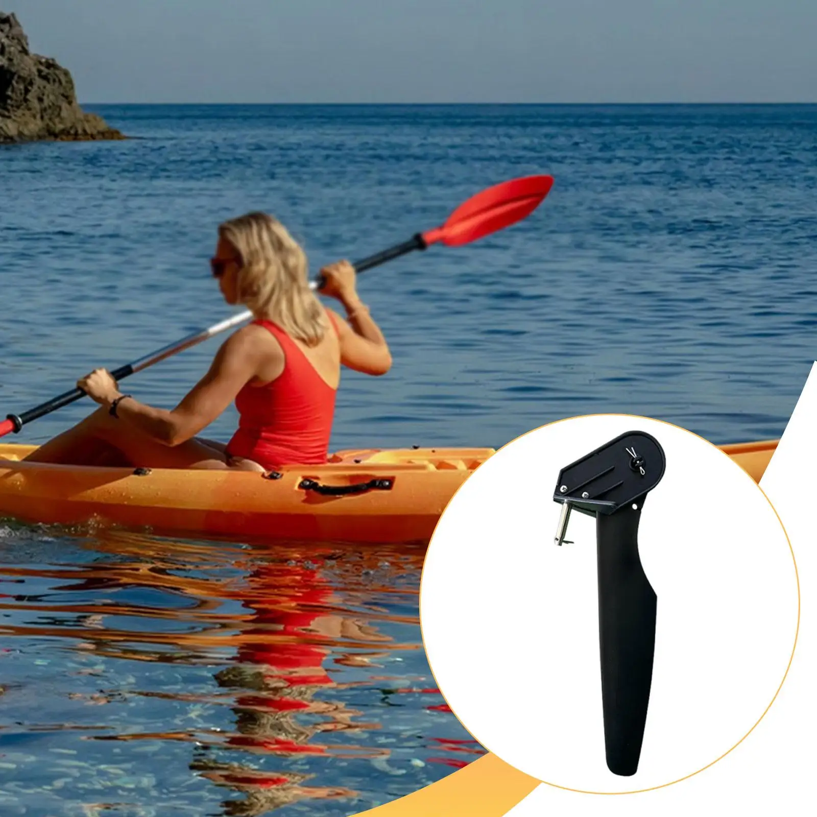 

Нейлоновый комплект рулевого управления для каяка: замена рулевого механизма для рыбацкой лодки с педальным управлением, аксессуары для парусных лодок и каноэ