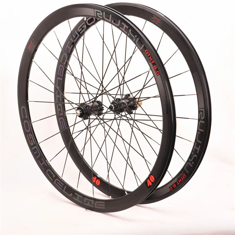 

700C 40/50mm Disc Brake Thru Axle Road Wheelset, Clincher Rim Factory Wholesale